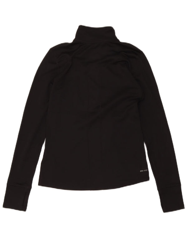 Nike Dri Fit - Chándal con cremallera y cuello para mujer, talla S, color negro