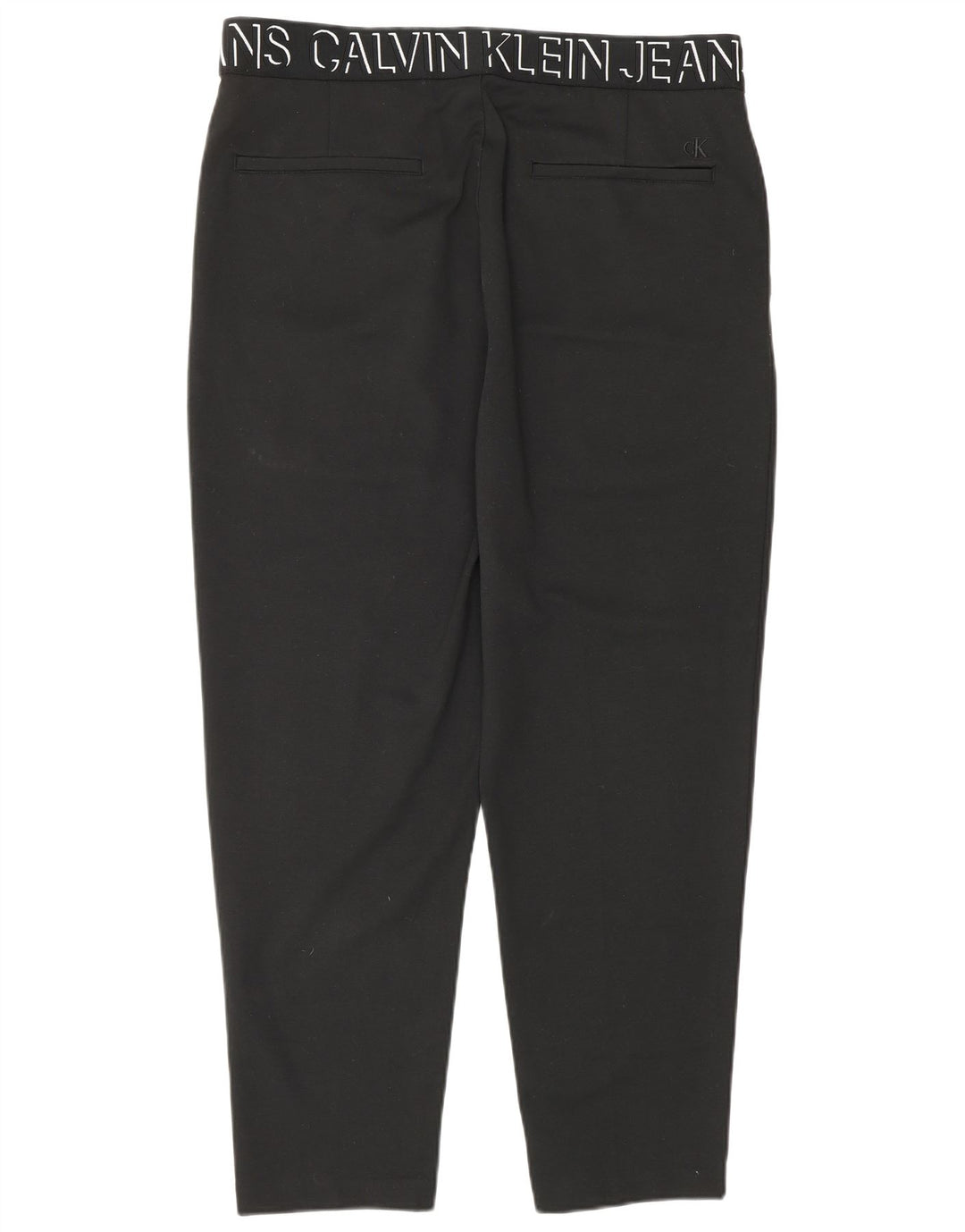 CALVIN KLEIN Pantalones cortos ajustados con estampado gráfico para mujer Grande W32 L27 Negro