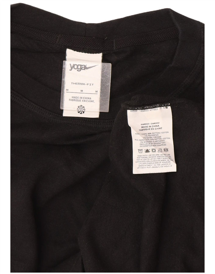 Nike Therma-Fit Graphic Sudadera tipo jersey de algodón negro mediano para hombre