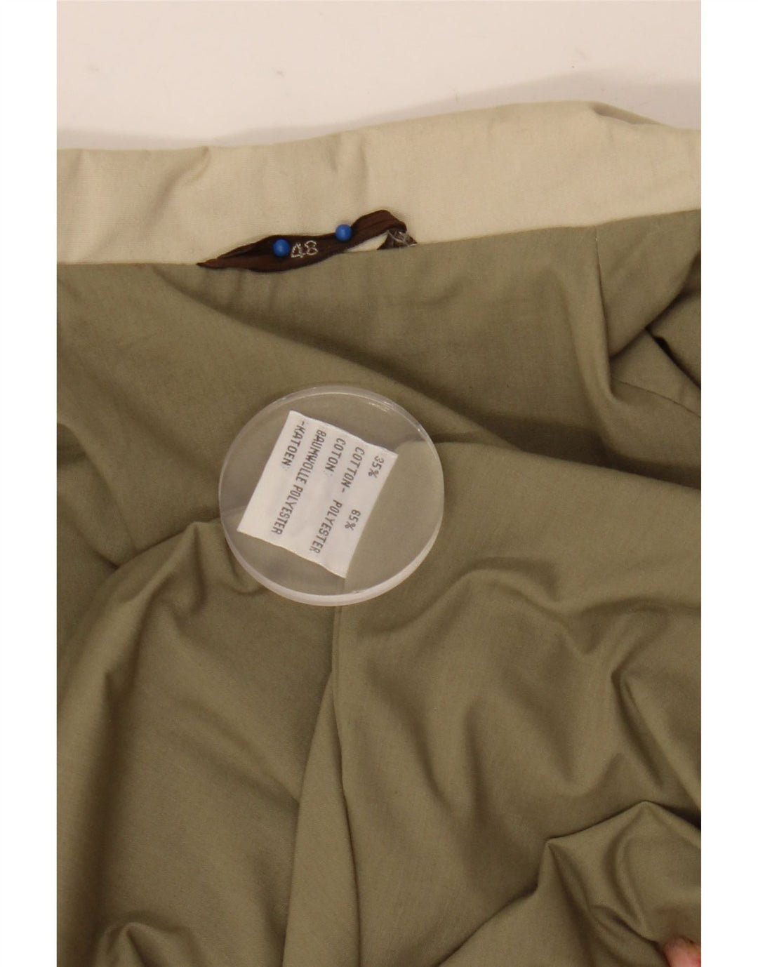 Chaqueta utilitaria vintage para hombre IT 48 Poliéster beige medio