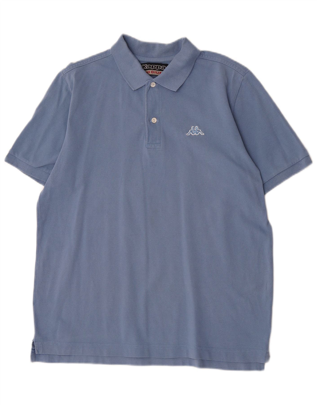 Polo Kappa Hombre Algodón Azul Medio