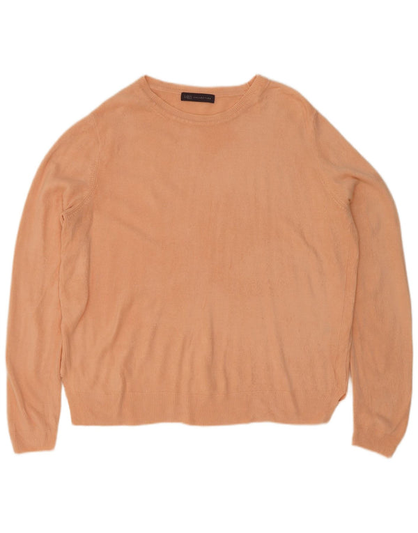 Marks & Spencer Suéter tipo jersey con cuello barco para mujer UK 46 Grande Acrílico rosa