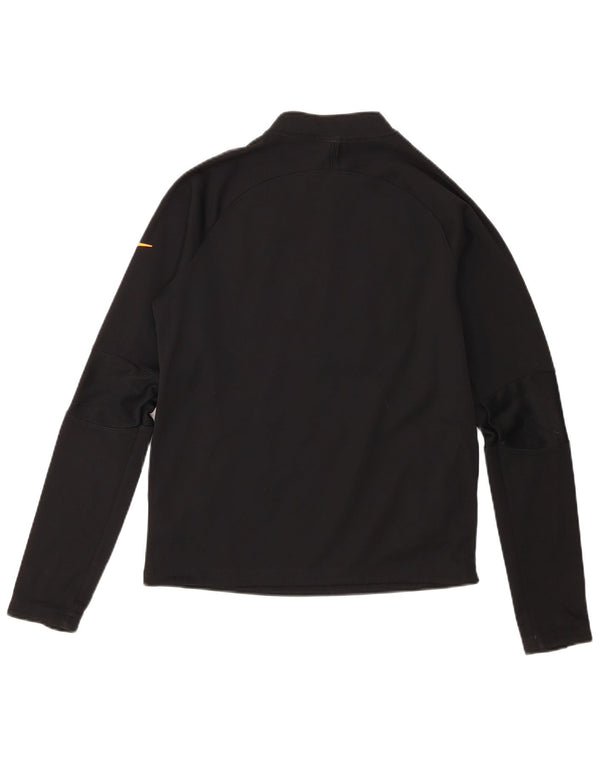 Nike Sudadera Therma-Fit con cremallera y cuello para niños 13-14 años XL Negro