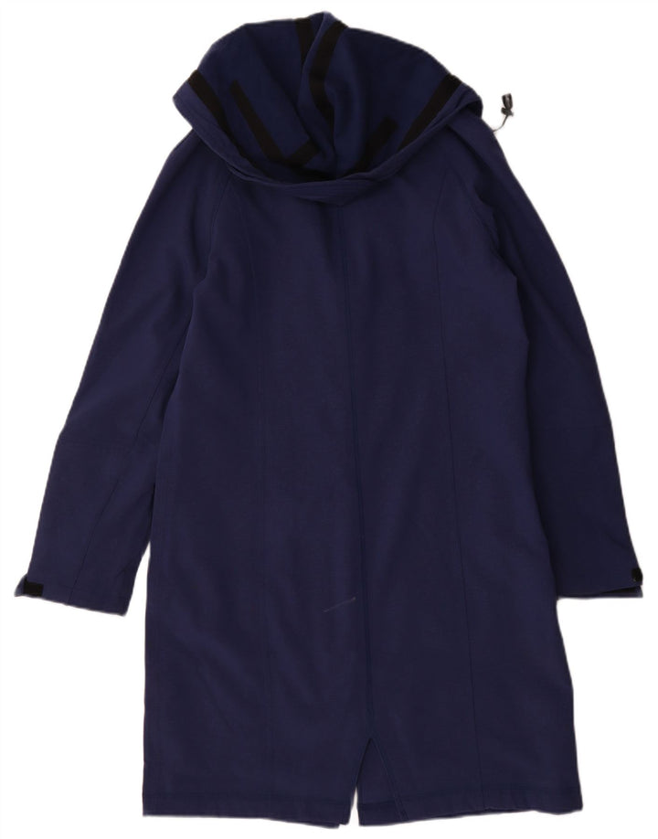 Marks & Spencer Chubasquero con capucha para mujer UK 44 Medium Azul marino