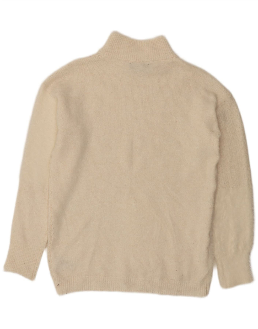 Marks & Spencer Suéter con Cuello Alto para Mujer UK 10 Small Beige