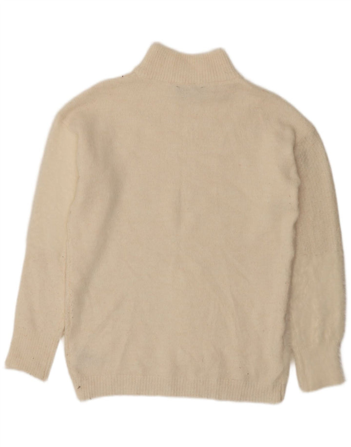 Marks & Spencer Suéter con Cuello Alto para Mujer UK 10 Small Beige