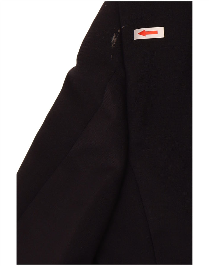 Ermenegildo Zegna Chaqueta tipo blazer con 1 botón para hombre UK 38 Medium Black Classic