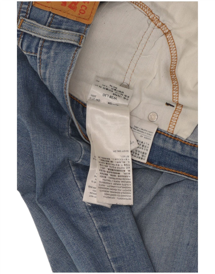 Levi's Hombre 511 Slim Jeans W38 L30 Algodón Azul