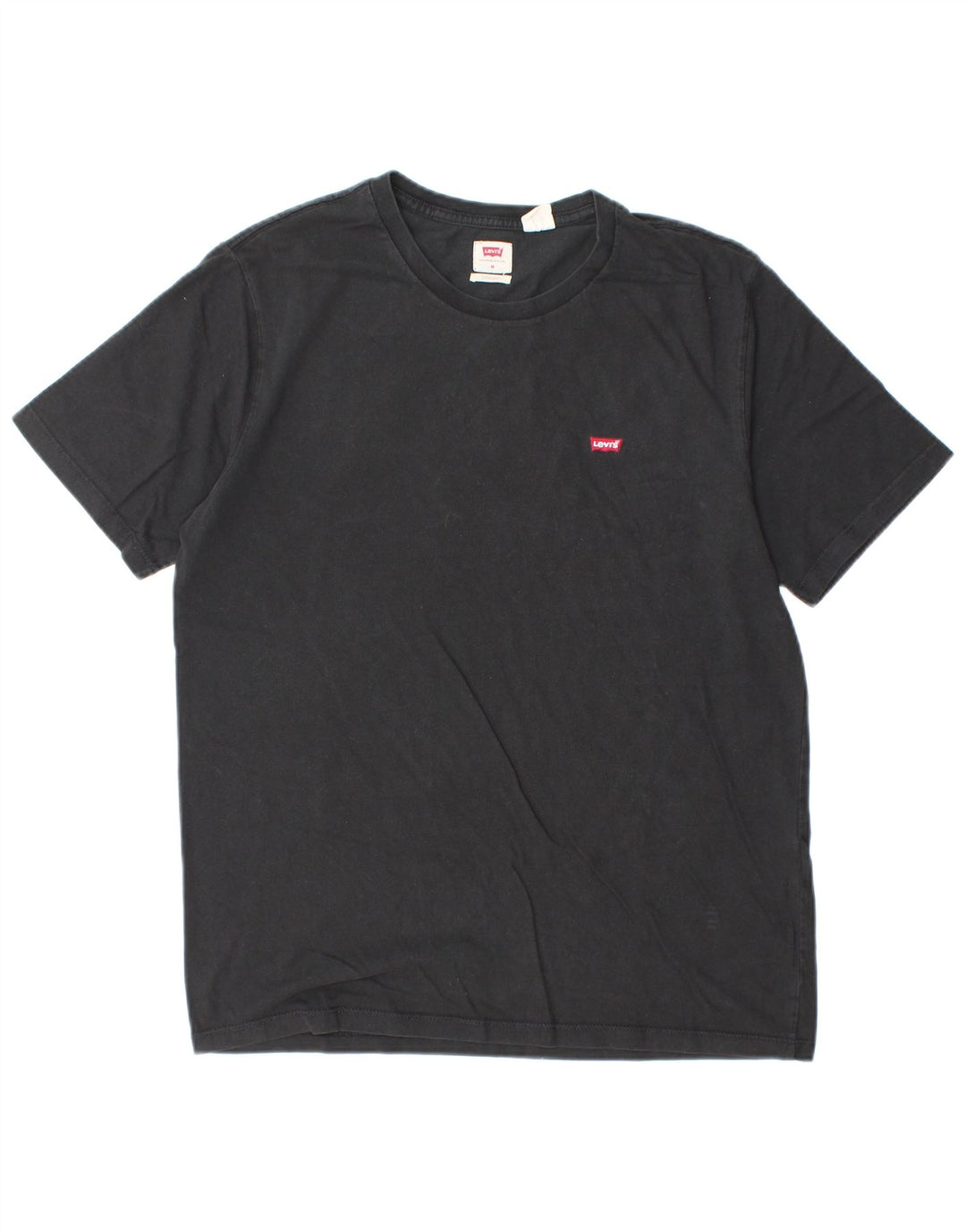 Levi's Camiseta estándar para hombre, talla mediana, negra