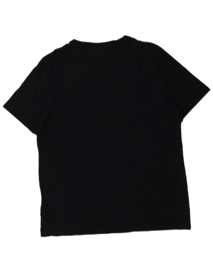 Tommy Hilfiger Camiseta gráfica de ajuste regular para hombre Top 2XL Algodón negro