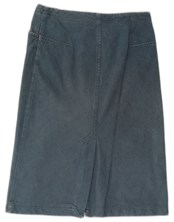 Stefanel Falda de pana para mujer IT 38 XS W28 Azul