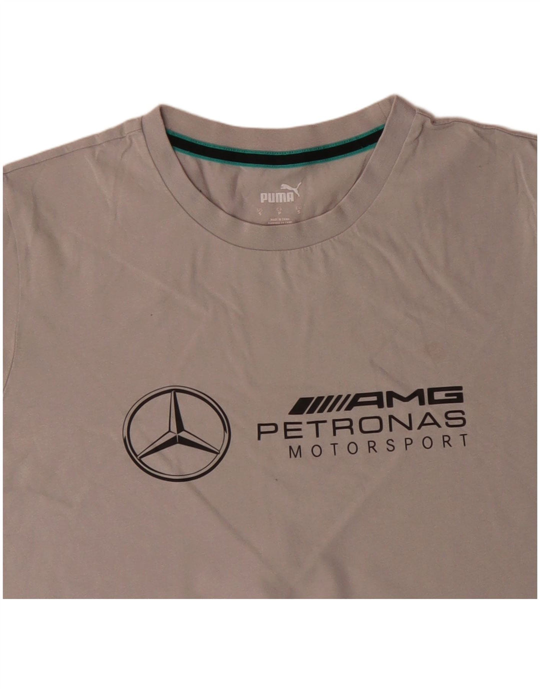 PUMA Camiseta gráfica para hombre Top Small Grey Cotton