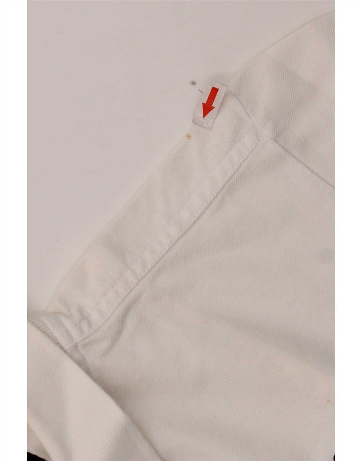 Kappa Polo Hombre Grande Blanco Algodón