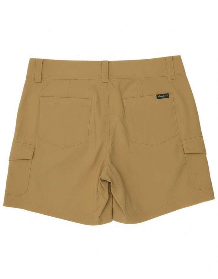 Eddie Bauer Pantalones cortos cargo para mujer US 4 Small W30 Beige Nylon