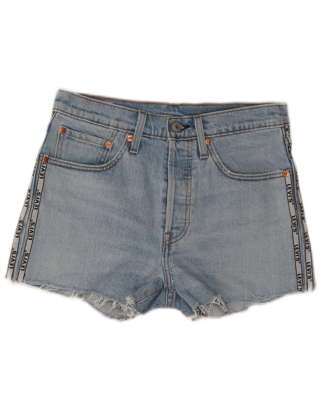 LEVI'S Mujer 501 Shorts De Mezclilla W28 Azul Medio