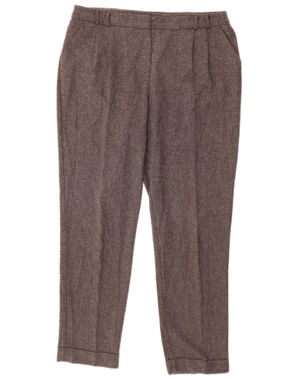 M&Co Pantalones de traje con cintura alta para mujer UK 40 Large W36 L26 Gris