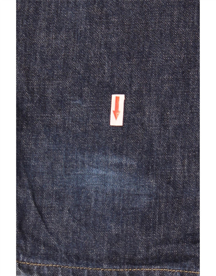 Vaqueros Armani Hombre Rectos W33 L36 Azul Marino Moteado