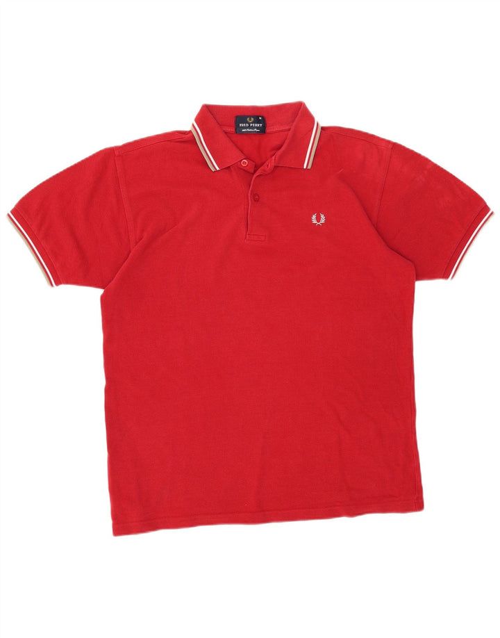 Polo Fred Perry Hombre Algodón Rojo Medio