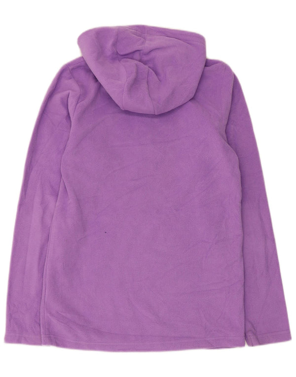 Mountain Warehouse Jersey polar con capucha y cremallera para niñas 12-13 años Morado