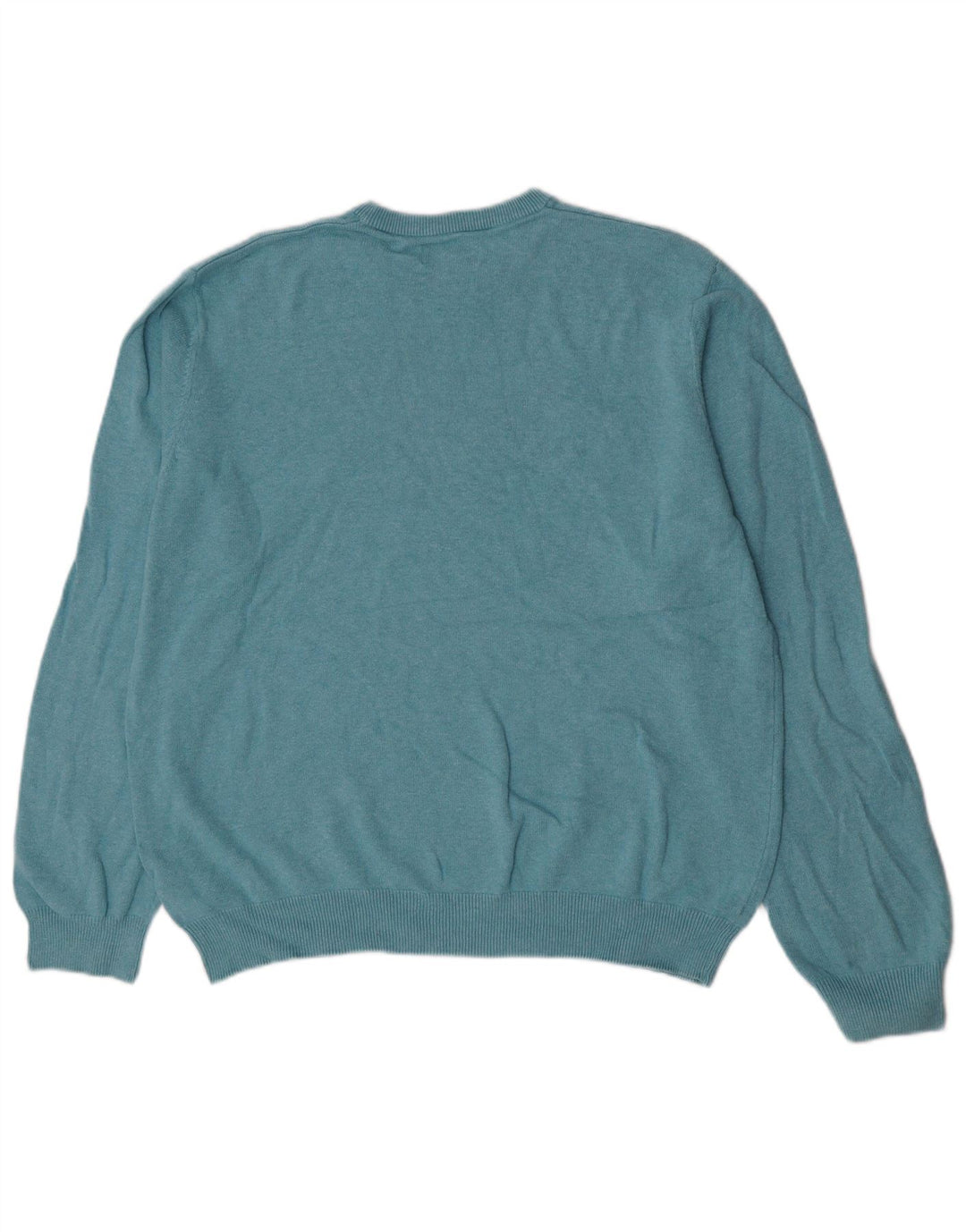 Marks & Spencer Jersey de cuello redondo para hombre XL Algodón azul