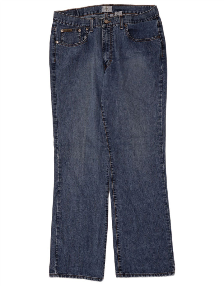 Vaqueros Rectos Calvin Klein Mujer W32 L29 Algodón Azul