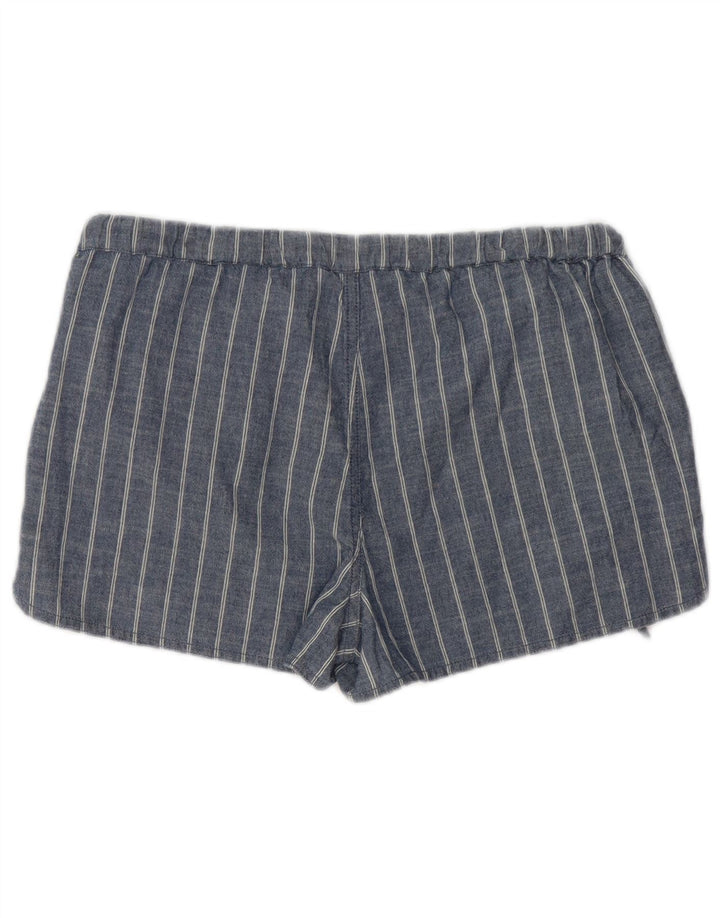 J. CREW Pantalones cortos casuales para mujer pequeños W34 algodón a rayas azules