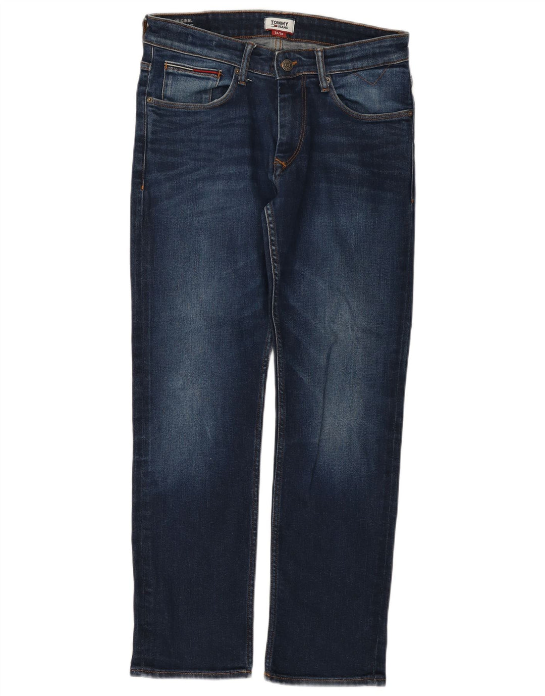 Tommy Hilfiger Vaqueros rectos para hombre W32 L30 Algodón azul marino