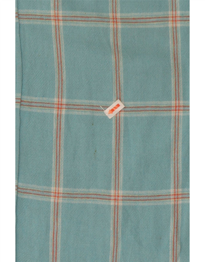 Crew Clothing - Camisa de manga corta para hombre, talla grande, color turquesa, viscosa