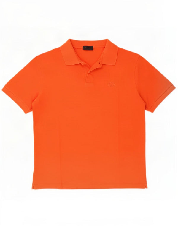 Sergio Tacchini Polo Hombre IT 52 Grande Naranja Algodón