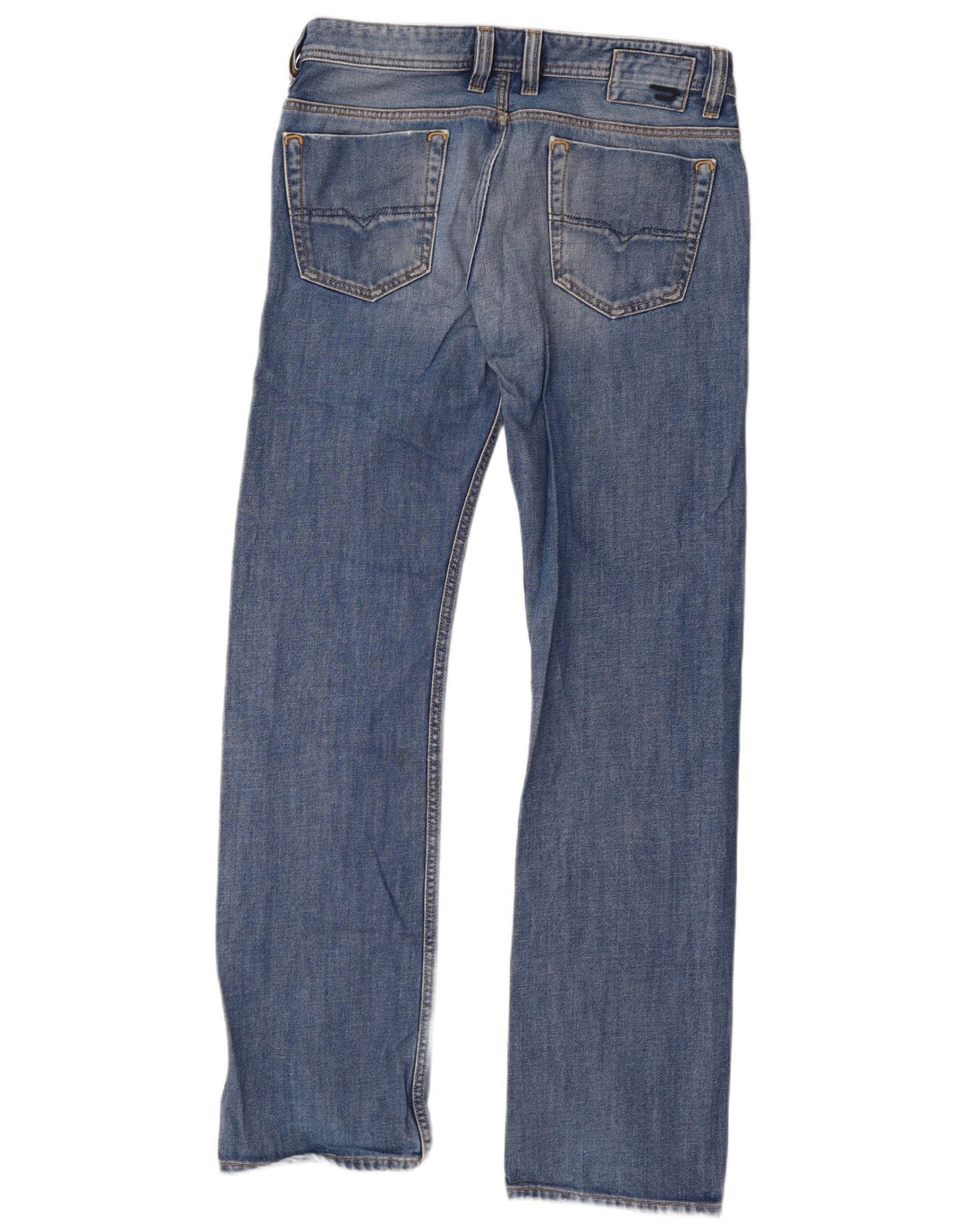Diesel Hombre Viker Vaqueros Rectos W32 L34 Algodón Azul