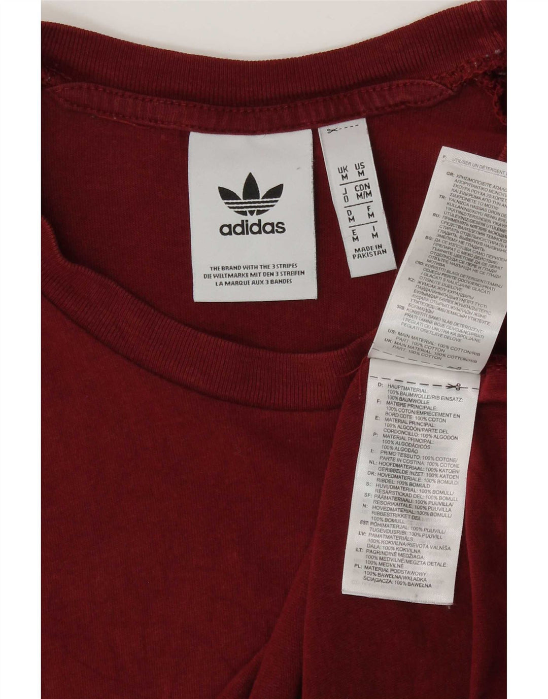 Camiseta Adidas Hombre Top Medium Rojo Algodón
