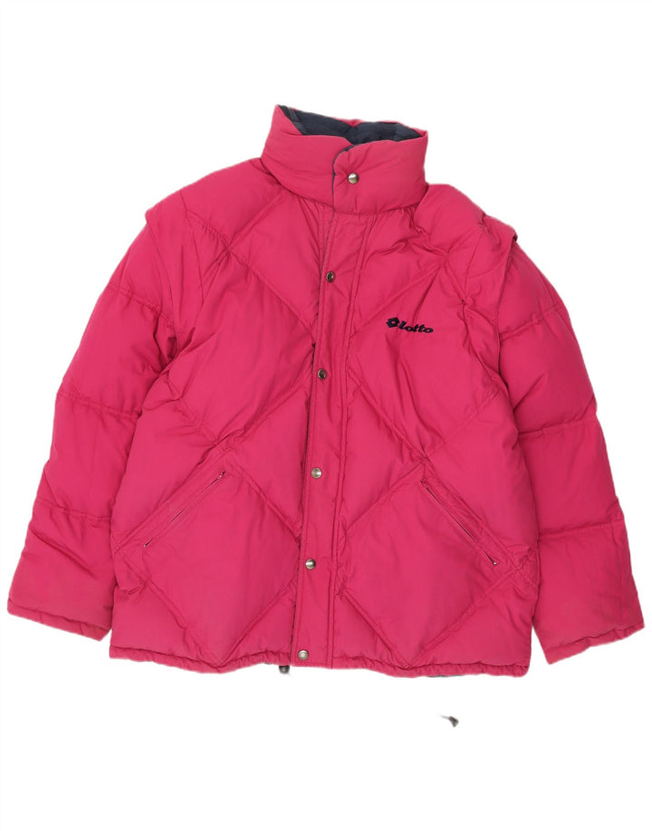 Lotto Chaqueta Acolchada Reversible para Hombre UK 36 Small Poliéster Azul Marino