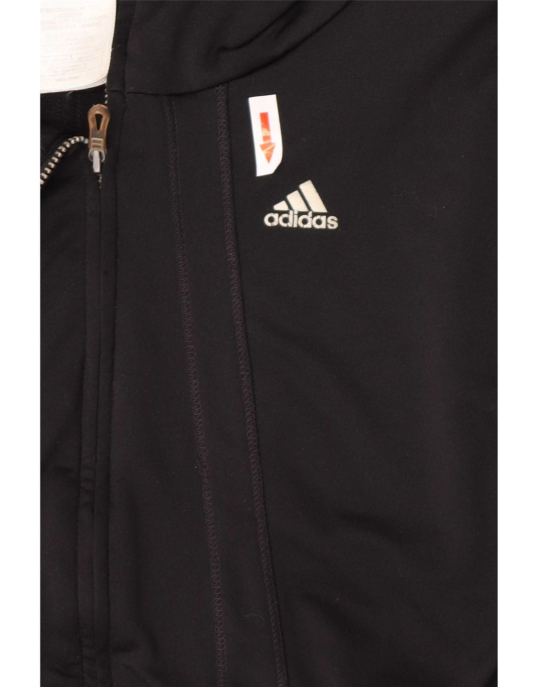 Adidas Mujer Clima 365 Chándal Top Chaqueta UK 14 Mediano Negro Poliéster
