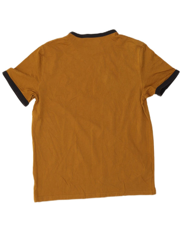 Camiseta Fred Perry Hombre Top Algodón Marrón Medio