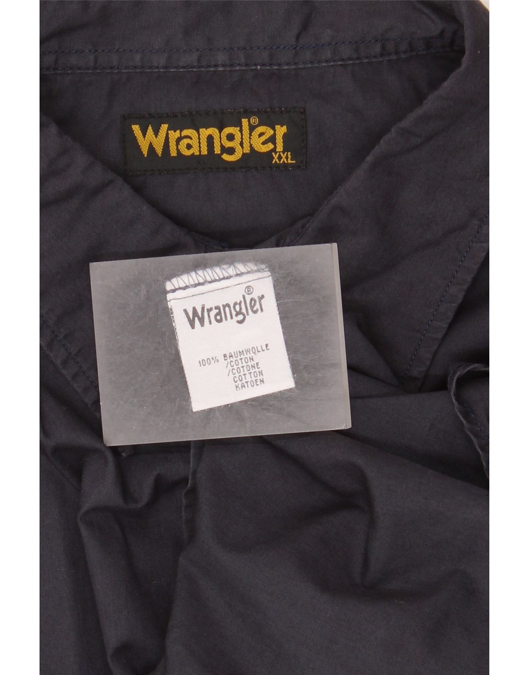 Wrangler Camisa Manga Corta Hombre 2XL Azul Marino Algodón
