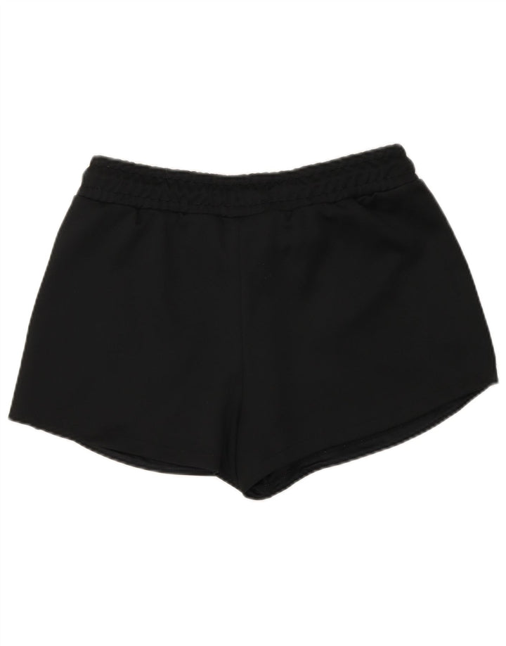 Nike Pantalones cortos deportivos gráficos para mujer UK 40 Mediano Negro Colorblock Poliéster