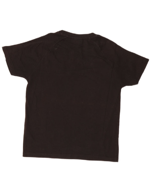 Ellesse Camiseta gráfica para mujer UK 6 XS Algodón color block negro