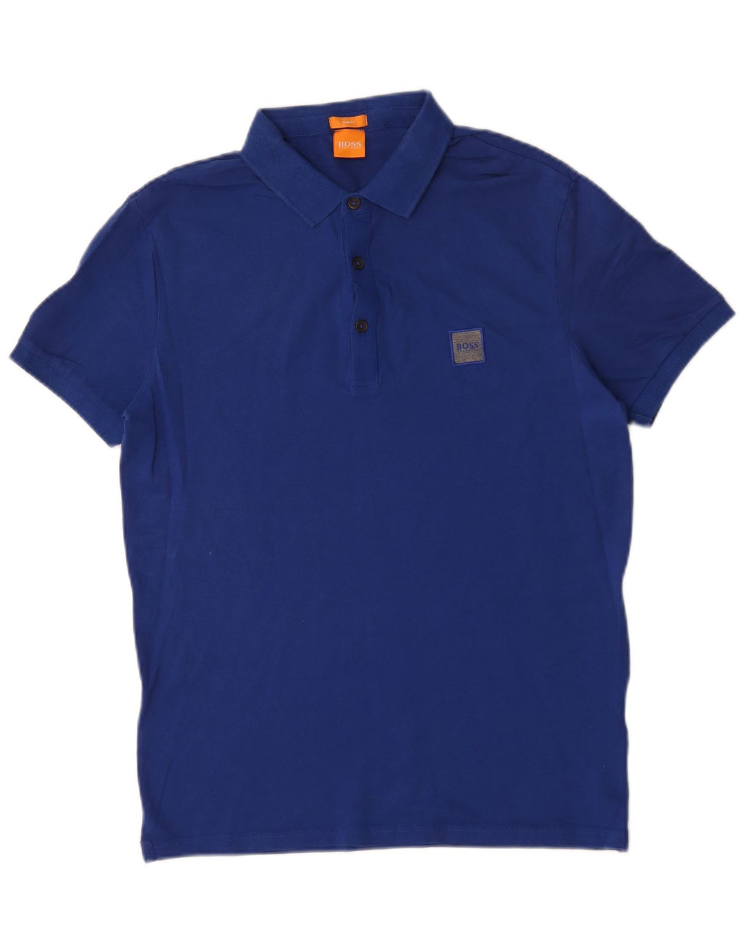 Hugo Boss Hombre | Polo slim fit de algodón azul medio