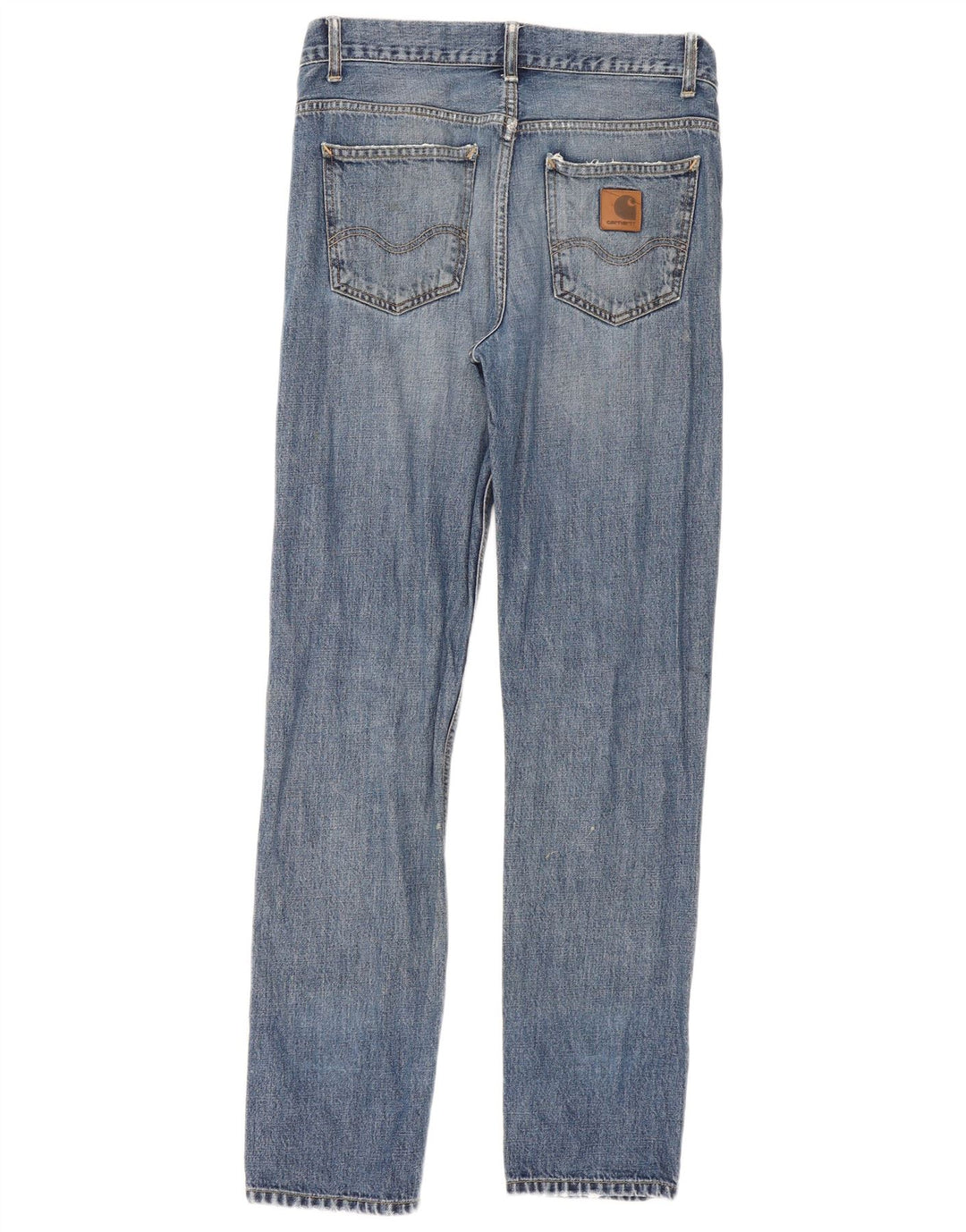 Carhartt Mujer Texas Vaqueros Slim Desgastados W30 L32 Algodón Azul