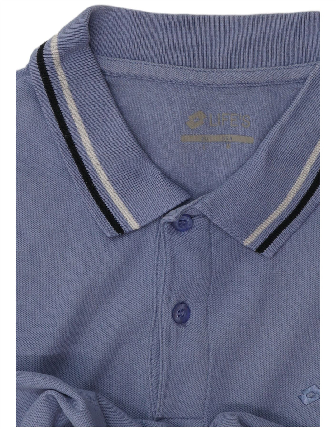 Polo Lotto Hombre Azul Grande