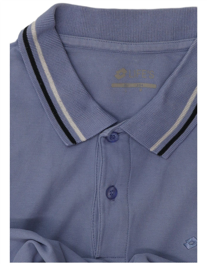 Polo Lotto Hombre Azul Grande