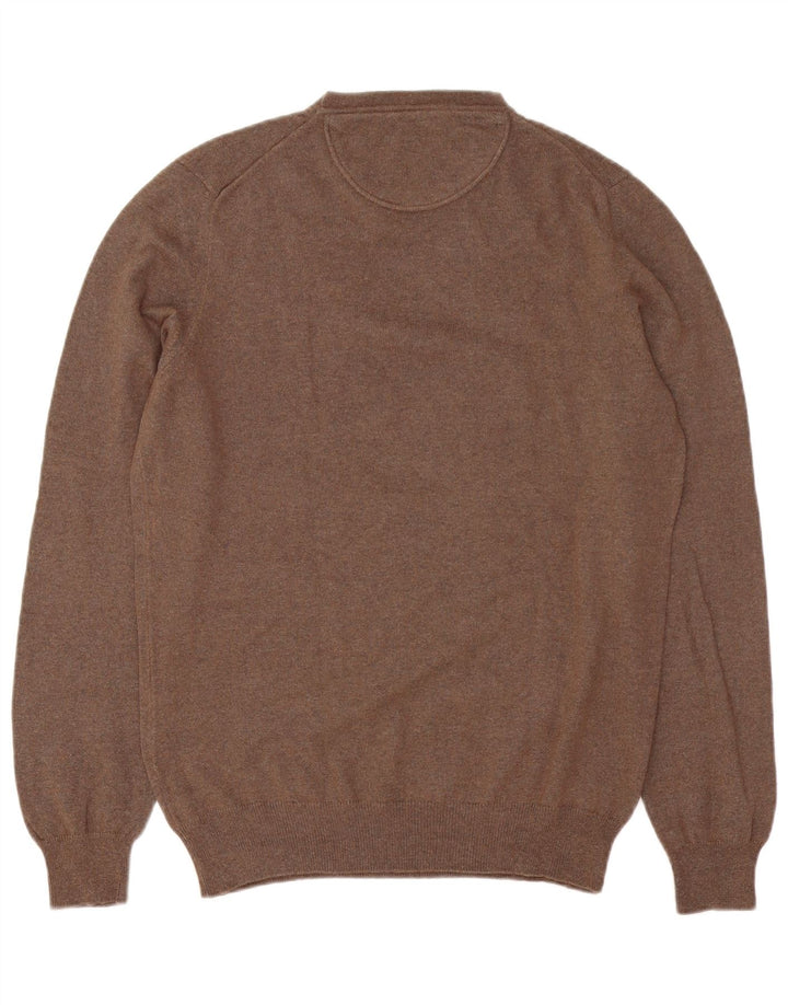 Jersey Hombre Trussardi Jeans Cuello Redondo Marrón Medio