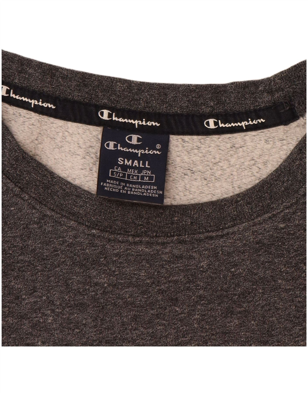 Champion Sudadera Para Hombre Jersey Pequeño De Algodón Moteado Gris