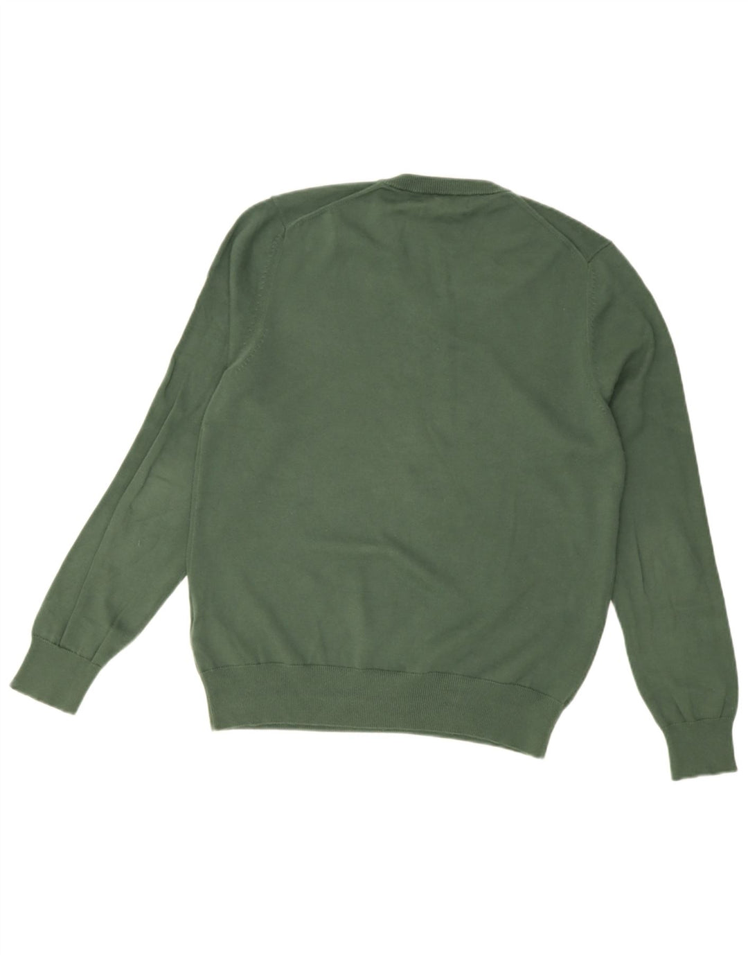 Marks & Spencer Jersey con Cuello en V para Hombre de algodón Verde Medio