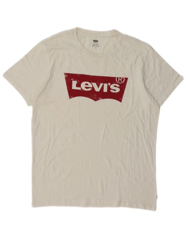 Levi's - Camiseta gráfica para hombre, talla grande, color blanco