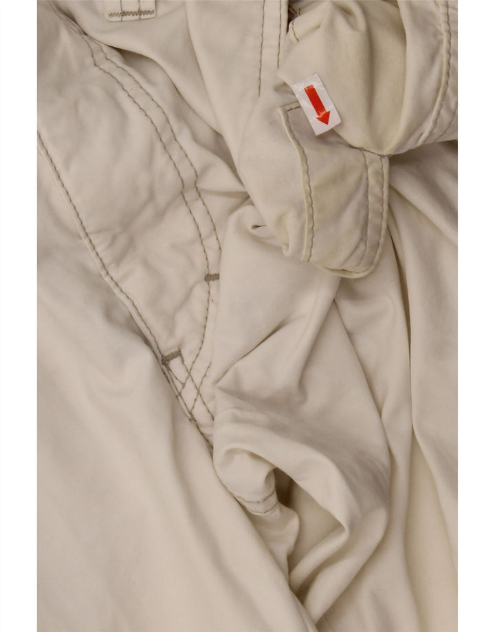 MURPHY & NYE Pantalones casuales rectos para hombre W33 L32 Algodón blanco roto