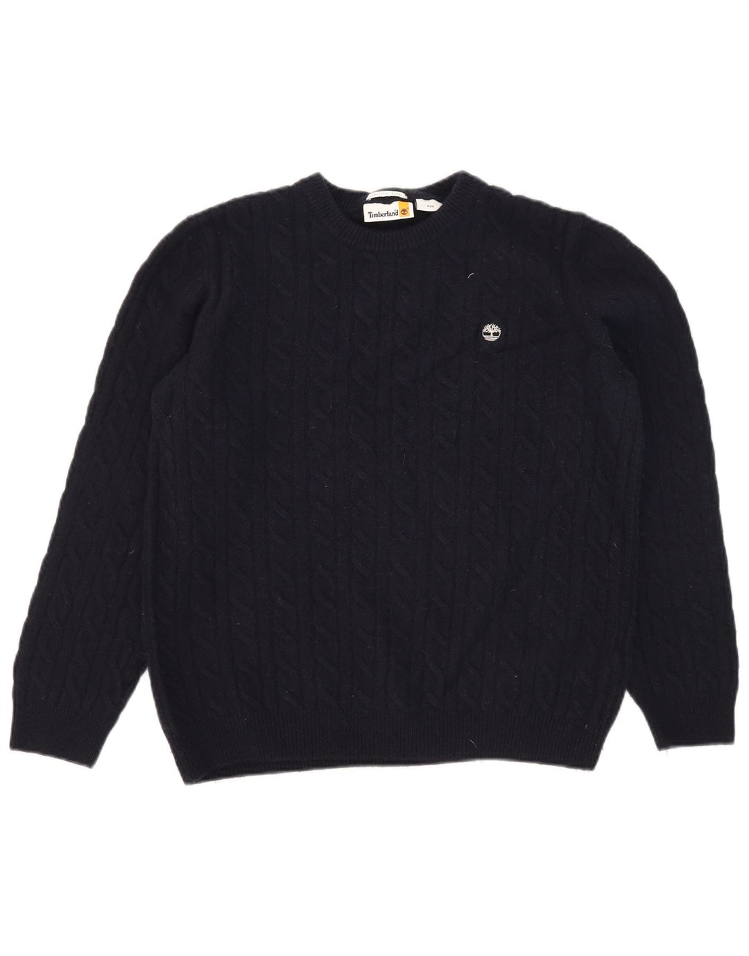 Timberland Jersey De Cuello Redondo Para Hombre De Lana Azul Marino Medio