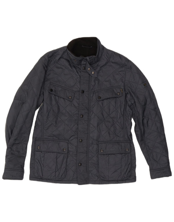 BARBOUR Chaqueta acolchada para hombre UK 40 Large Poliamida azul marino