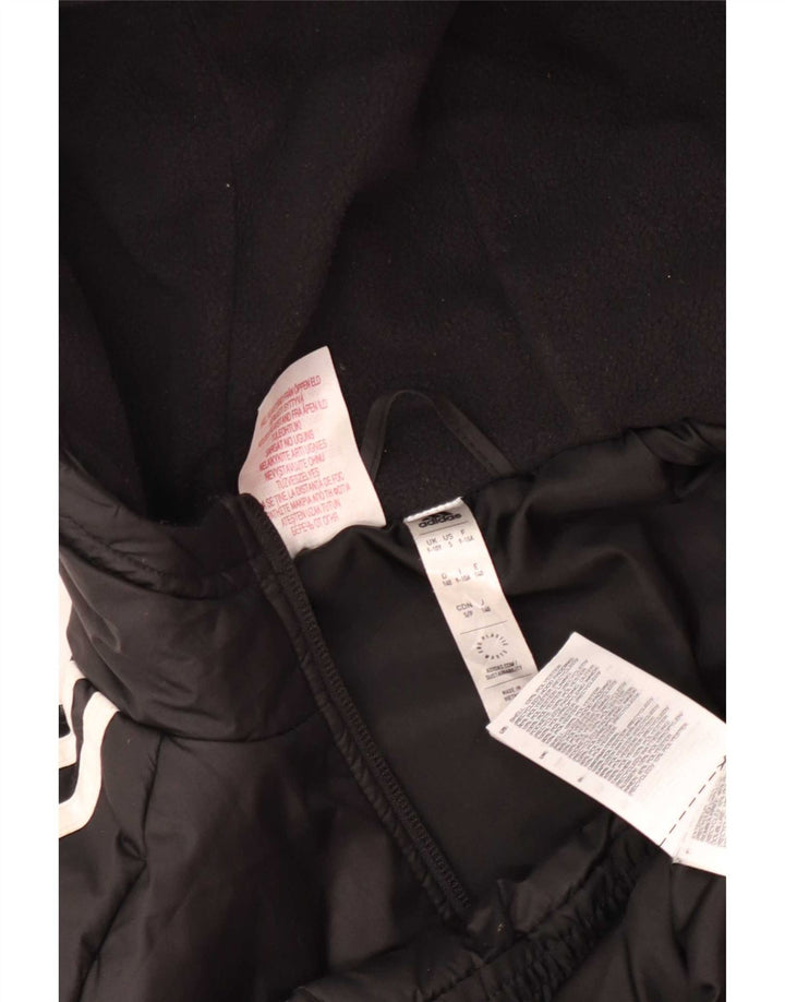 Adidas Chaqueta acolchada con capucha para niños 9-10 años Negro Poliéster