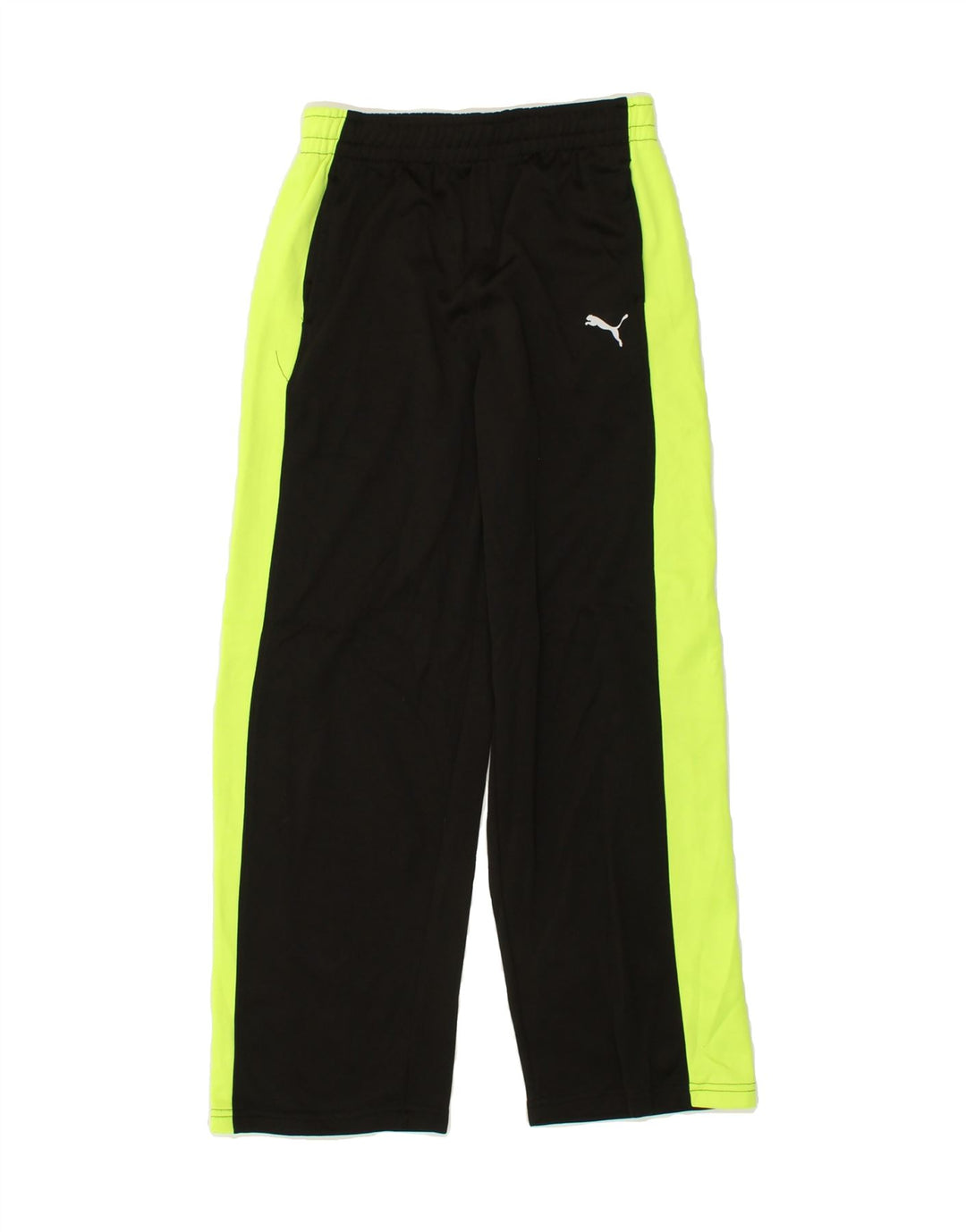 PUMA Boys Tracksuit Trousers 14-15 Years Large Black Colourblock Polyester Vintage Puma and Second-Hand Puma from Messina Hembry 